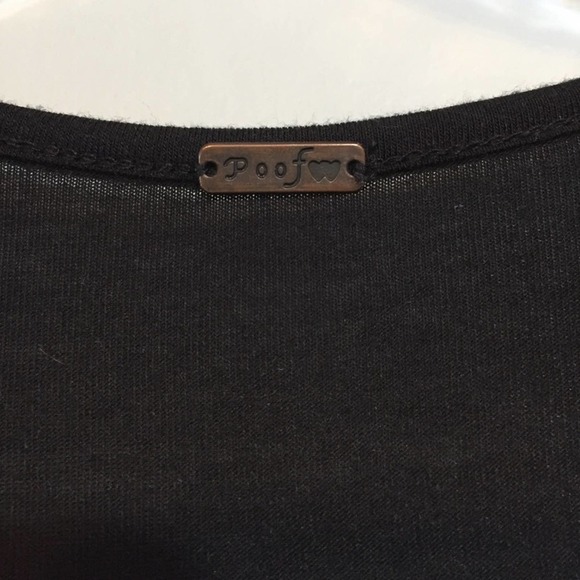 𝅺POOF Boho Hippie Embroidered Ruffle Lace Up Top Peplum Hem Women’s S Festival - Picture 4 of 8